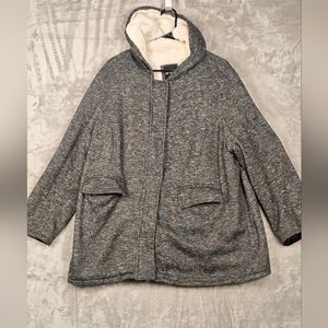 Me Jane Women's Gray Teddy Jacket